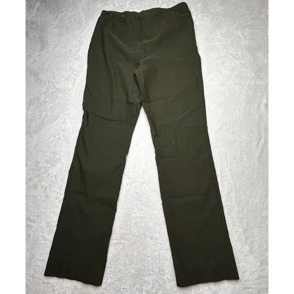 Chicos Women's .5‎ R ( 6 R) Dark Green Brigitte Pants Slim Ankle Pants Pull On - Picture 3 of 10